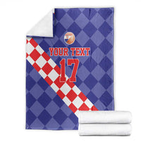 Custom Croatia Basketball Blanket Sporty Style