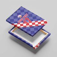 Custom Croatia Basketball Canvas Wall Art Sporty Style