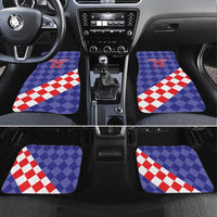 Custom Croatia Basketball Car Mats Sporty Style