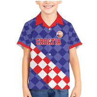 Custom Croatia Basketball Family Matching Mermaid Dress and Hawaiian Shirt Sporty Style