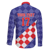 Custom Croatia Basketball Family Matching Off Shoulder Maxi Dress and Hawaiian Shirt Sporty Style