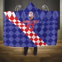 Custom Croatia Basketball Hooded Blanket Sporty Style