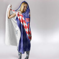 Custom Croatia Basketball Hooded Blanket Sporty Style