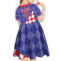Custom Croatia Basketball Kid Short Sleeve Dress Sporty Style