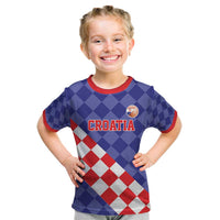 Custom Croatia Basketball Kid T Shirt Sporty Style