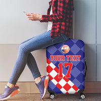 Custom Croatia Basketball Luggage Cover Sporty Style