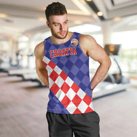 Custom Croatia Basketball Men Tank Top Sporty Style