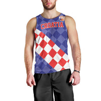 Custom Croatia Basketball Men Tank Top Sporty Style