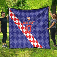 Custom Croatia Basketball Quilt Sporty Style