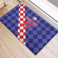 Custom Croatia Basketball Rubber Doormat Sporty Style