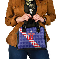 Custom Croatia Basketball Shoulder Handbag Sporty Style