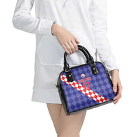 Custom Croatia Basketball Shoulder Handbag Sporty Style