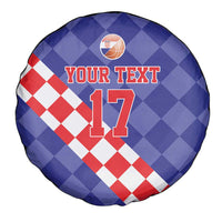 Custom Croatia Basketball Spare Tire Cover Sporty Style