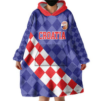 Custom Croatia Basketball Wearable Blanket Hoodie Sporty Style