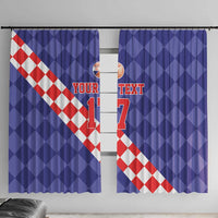 Custom Croatia Basketball Window Curtain Sporty Style
