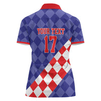 Custom Croatia Basketball Women Polo Shirt Sporty Style