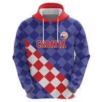 Custom Croatia Basketball Zip Hoodie Sporty Style