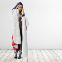 Personalized Croatia Coat of Arms Hooded Blanket Checkerboard Style