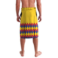 Custom Colombia Football Lavalava Retro Yellow Style