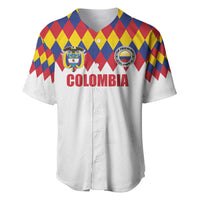 Custom Colombia Football Baseball Jersey Retro White Style