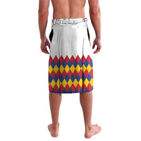 Custom Colombia Football Lavalava Retro White Style