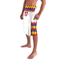 Custom Colombia Football Lavalava Retro White Style