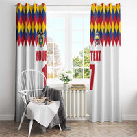 Custom Colombia Football Window Curtain Retro White Style