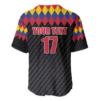 Custom Colombia Football Baseball Jersey Retro Black Style