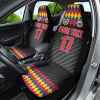Custom Colombia Football Car Seat Cover Retro Black Style