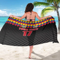 Custom Colombia Football Sarong Retro Black Style