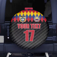 Custom Colombia Football Spare Tire Cover Retro Black Style