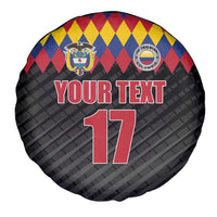 Custom Colombia Football Spare Tire Cover Retro Black Style