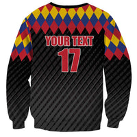 Custom Colombia Football Sweatshirt Retro Black Style