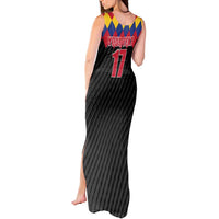 Custom Colombia Football Tank Maxi Dress Retro Black Style