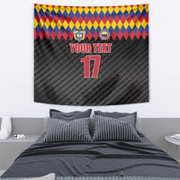 Custom Colombia Football Tapestry Retro Black Style