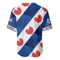 Netherlands Friesland Province Baseball Jersey Flag Style