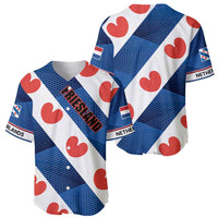Netherlands Friesland Province Baseball Jersey Flag Style
