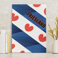 Netherlands Friesland Province Canvas Wall Art Flag Style