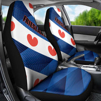 Netherlands Friesland Province Car Seat Cover Flag Style