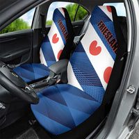 Netherlands Friesland Province Car Seat Cover Flag Style