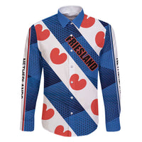 Netherlands Friesland Province Family Matching Short Sleeve Bodycon Dress and Hawaiian Shirt Flag Style