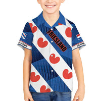 Netherlands Friesland Province Family Matching Short Sleeve Bodycon Dress and Hawaiian Shirt Flag Style