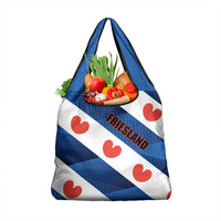 Netherlands Friesland Province Grocery Bag Flag Style