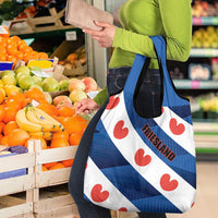 Netherlands Friesland Province Grocery Bag Flag Style