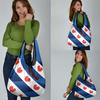 Netherlands Friesland Province Grocery Bag Flag Style