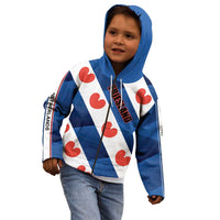 Netherlands Friesland Province Kid Hoodie Flag Style