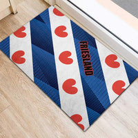 Netherlands Friesland Province Rubber Doormat Flag Style