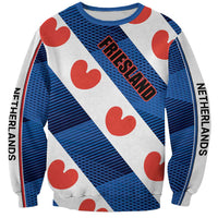 Netherlands Friesland Province Sweatshirt Flag Style