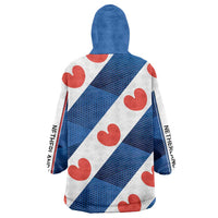Netherlands Friesland Province Wearable Blanket Hoodie Flag Style