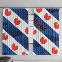 Netherlands Friesland Province Window Curtain Flag Style